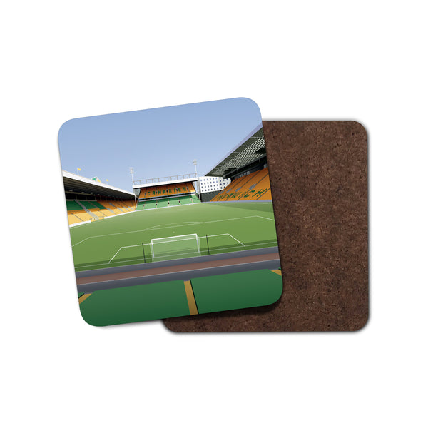 Carrow Road Illustrated Coaster