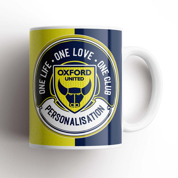 Oxford United One Love Personalised Mug