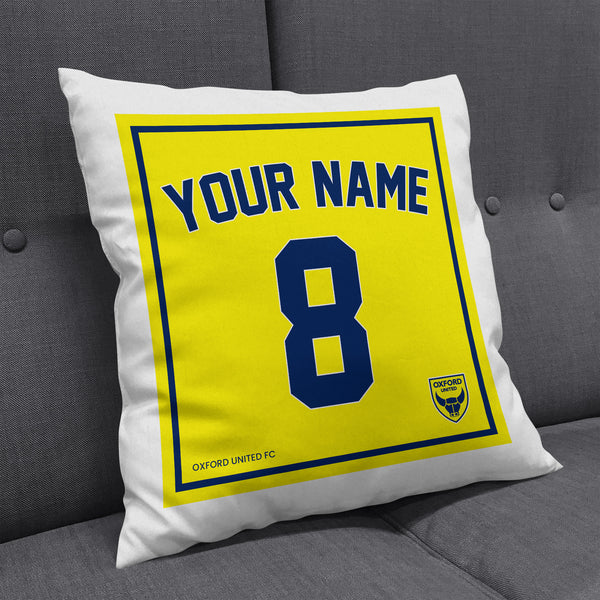 Oxford United Personalised Kit Cushion