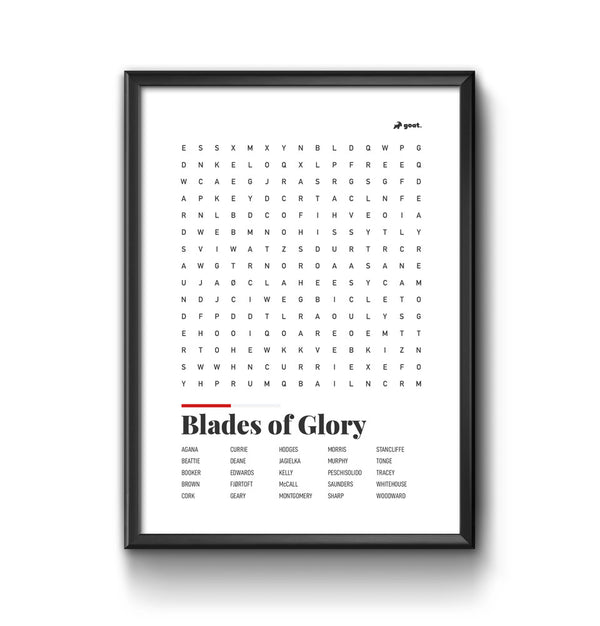 Blades GOAT Wordsearch Print