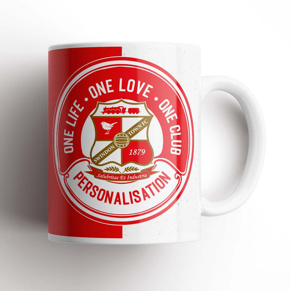 Swindon Town One Love Personalised Mug