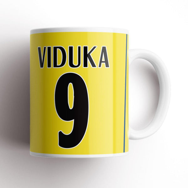 Leeds Viduka 2001 Champions League Kit Mug-Mugs-The Terrace Store