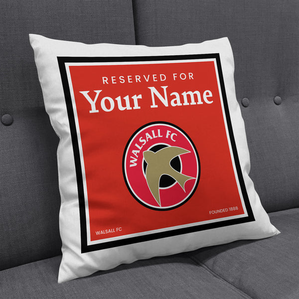 Walsall Personalised Name Cushion