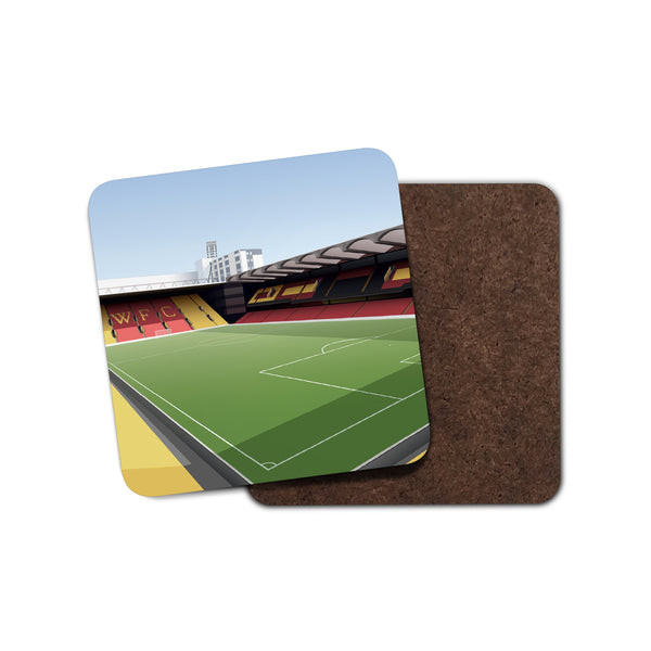 Vicarage Road Illustrated Coaster