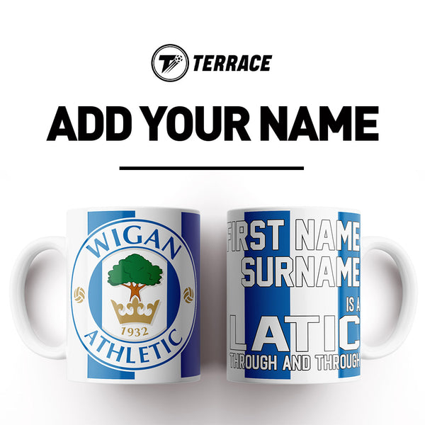 Wigan Athletic Through & Through Personalised Mug