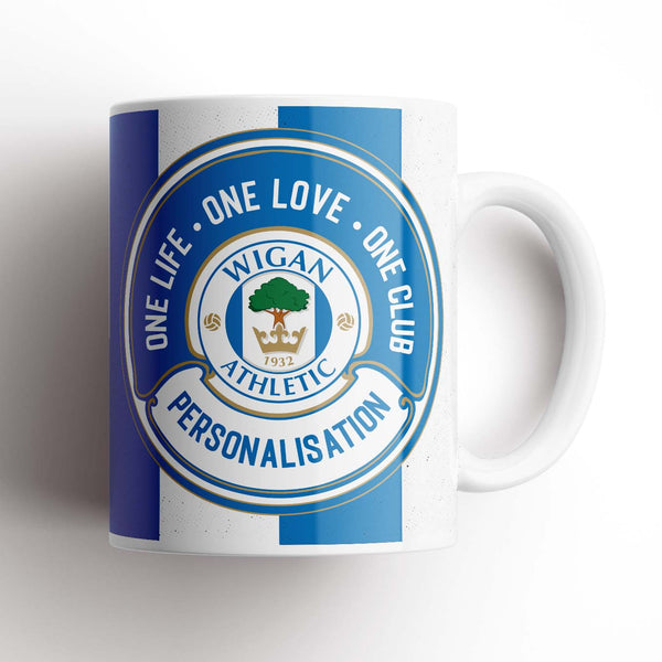 Wigan Athletic One Love Personalised Mug