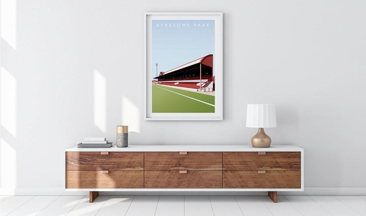 Ayresome Park Illustrated Poster-Posters-The Terrace Store