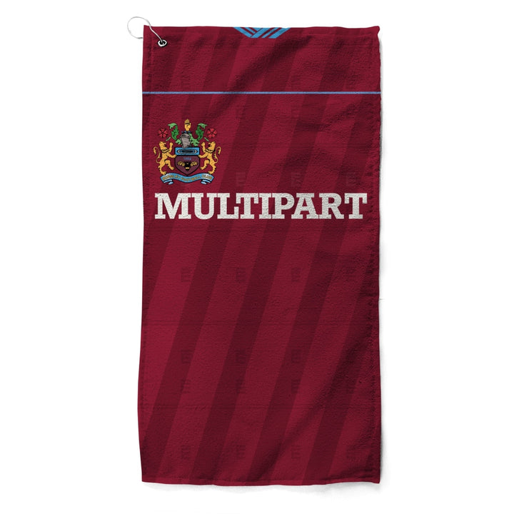 Burnley Retro Kit Golf Towels 1988 Home