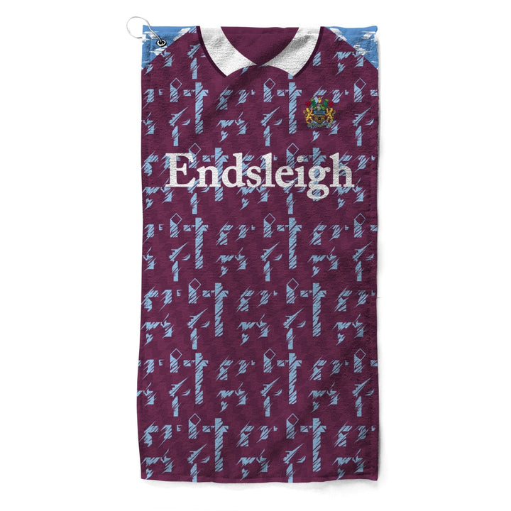 Burnley Retro Kit Golf Towels 1993 Home