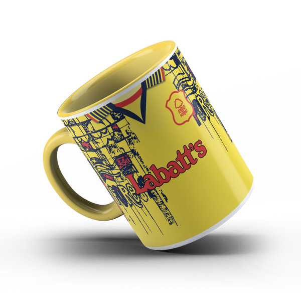 Limited Edition Nottingham Forest 1997 Yellow Handle Mug