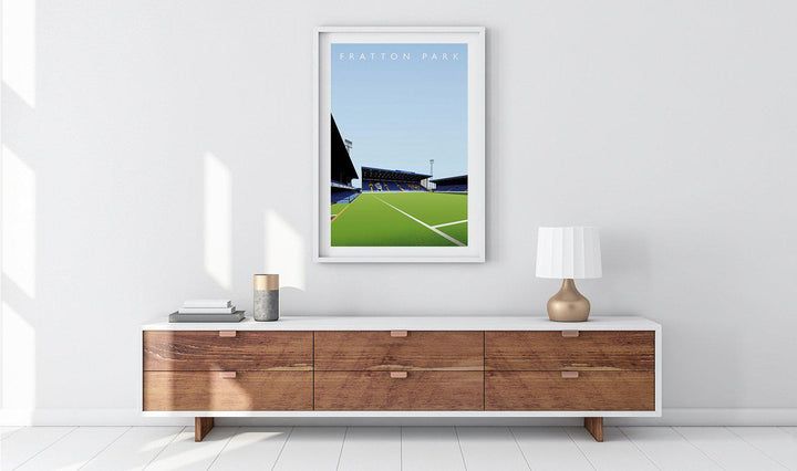 Fratton Park Illustrated Poster-Posters-The Terrace Store