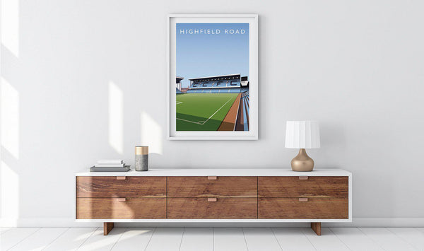 Highfield Road Illustrated Poster-Posters-The Terrace Store