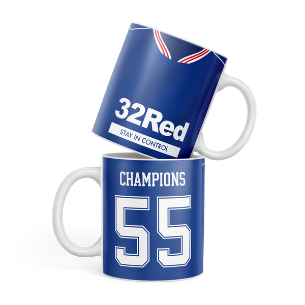 Rangers Champions 55 Home Kit Mug