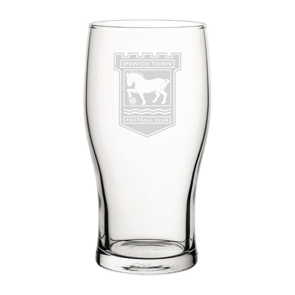 Ipswich Town Engraved Pint Glass-Engraved-The Terrace Store