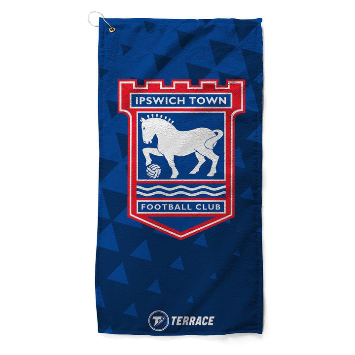 Ipswich Town Club Badge Golf Towel-Golf Towels-The Terrace Store