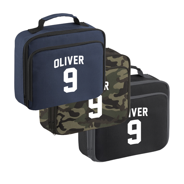 Custom Name and Number Lunch Bag