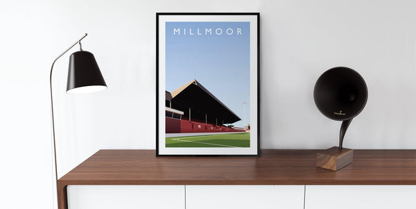 Millmoor Illustrated Poster-Posters-The Terrace Store
