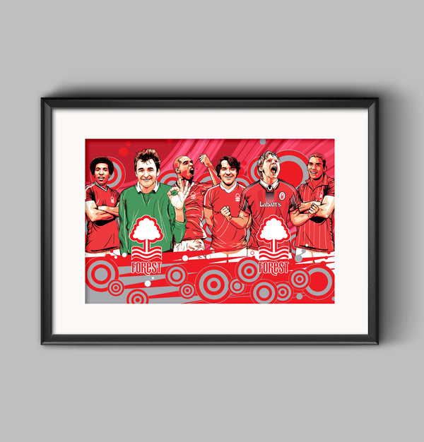 Nottingham Forest Legends Print