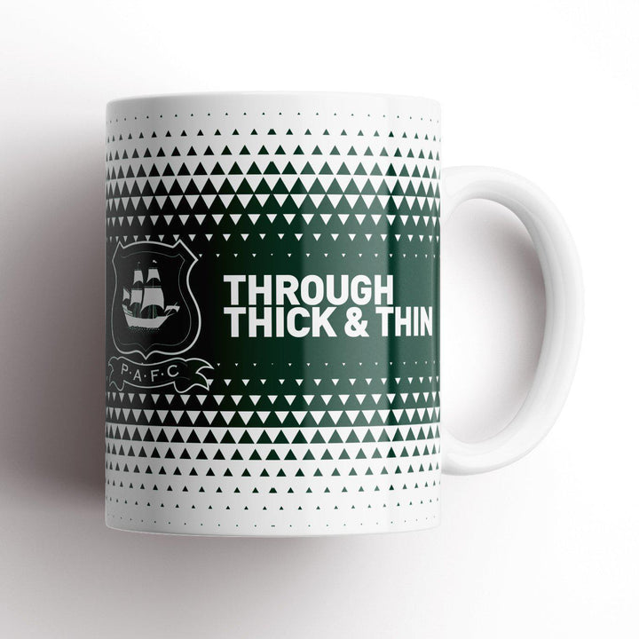 Plymouth Argyle Thick and Thin Mug-Mugs-The Terrace Store