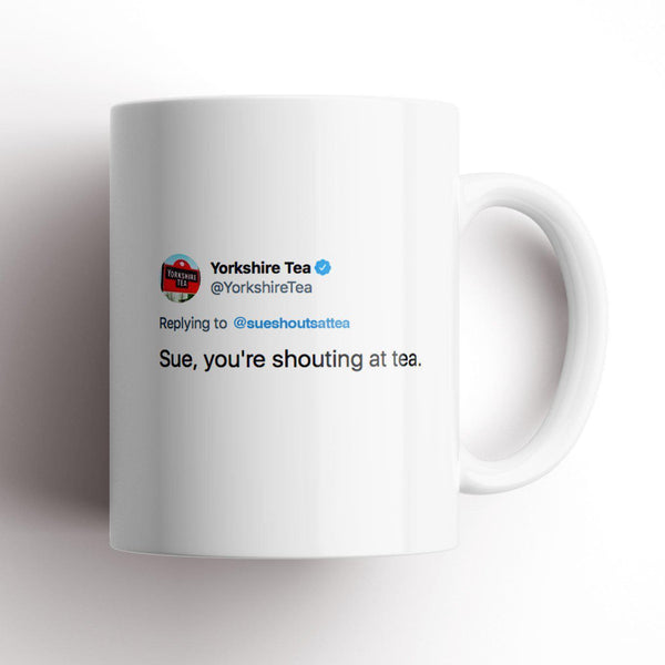 Shouting at Tea Mug-Humour mug-The Terrace Store