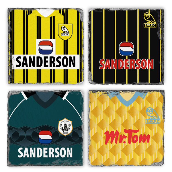 Sheffield Wednesday Away Slate Coaster Pack