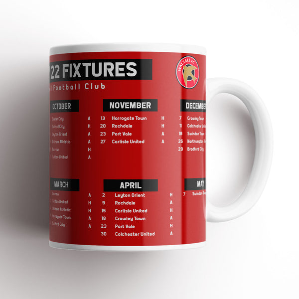 Walsall 21-22 Fixtures Mug