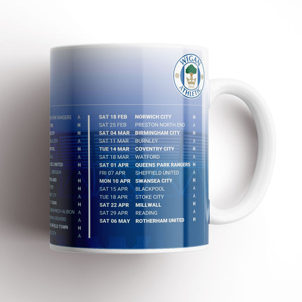 Wigan Athletic 22/23 Fixture Mug