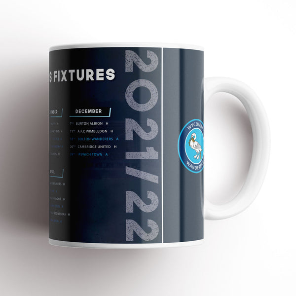 Wycombe Wanderers 21-22 Fixtures Mug