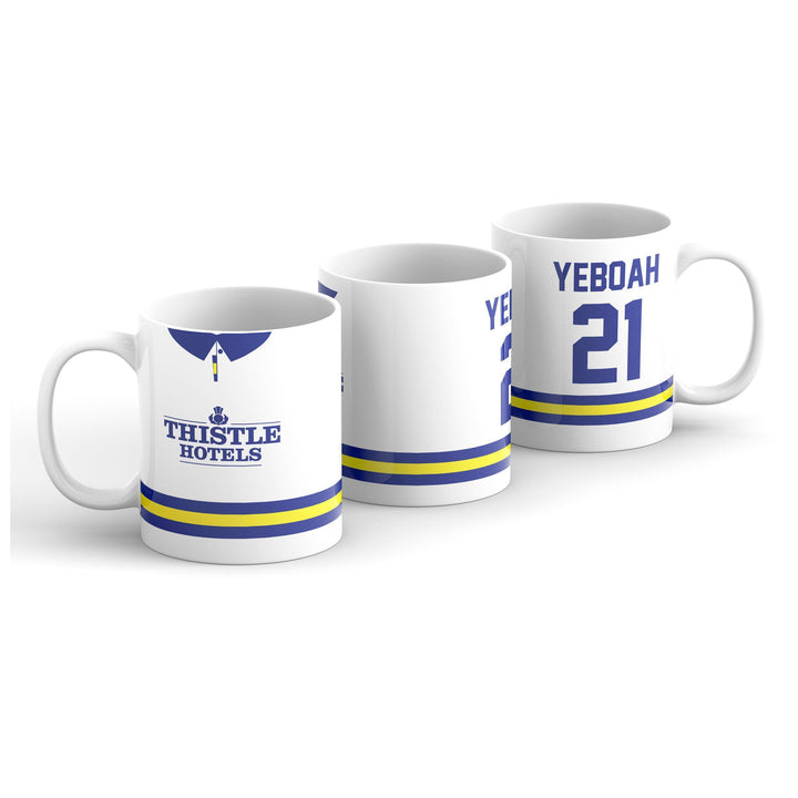 Yeboah 1993 Leeds United Home Kit Mug-Mugs-The Terrace Store